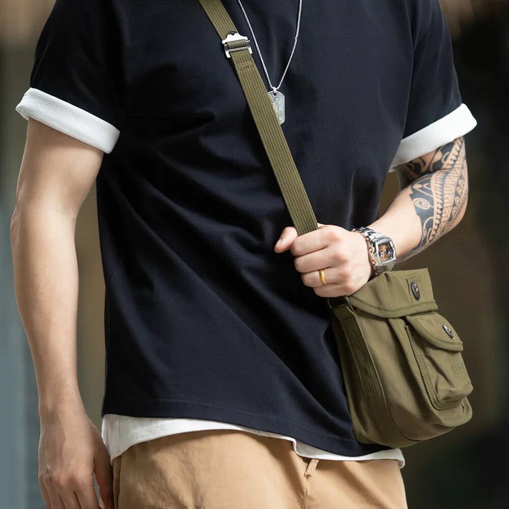 Maden Vintage M209 Tactical Cipher hine Outdoor Canvas Shoulder Crossbody Tote Bag Magnetic Buckle Square Waist Packs high-quality