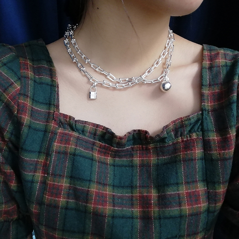 Chain necklace luxury accessories for women and men Valentine's Day gift silver gold rose gold optional