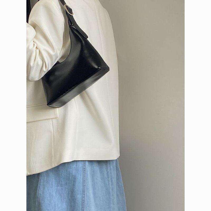 Black High-Quality Texture Underarm 2025 New Korean Ins Niche Design Versatile Shoulder Bag Handbag for Women