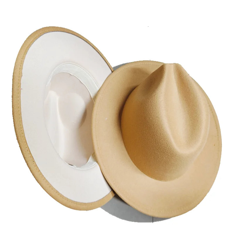 Sombreros Fedora Hat Dual Color Classic Jazz Hat Wholesale Soft Fedora Hat Classic Mens and Womens Blue Jazz sombreros 250701