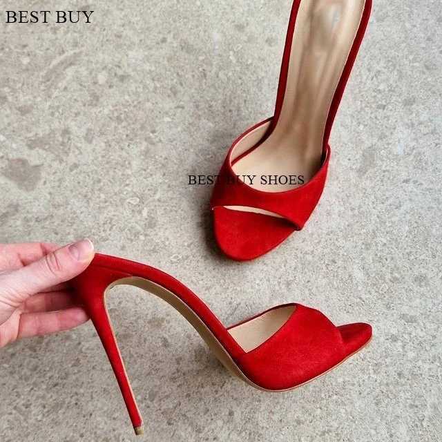 2023 New Womens Open Toe Mules Gold Silver Slip-on Thin High Heel Sandals Banquet Sexy Fashion Ladies Sandals Plus Size 35-43 W250704