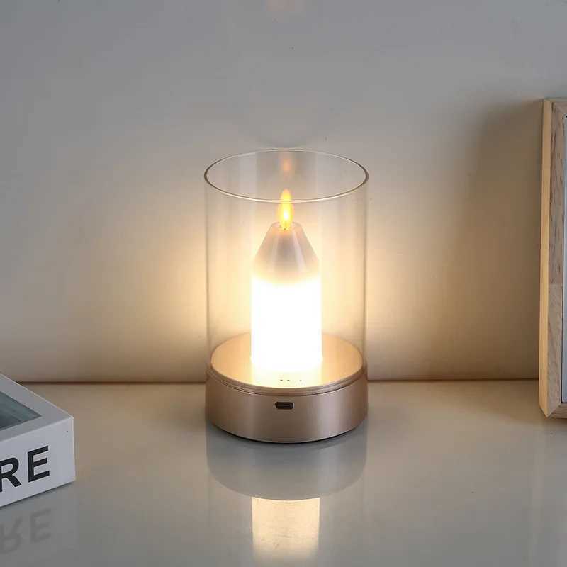Simulation Candle Atmosphere Light Live Room Premium Ornament Magic Sensor Light Living Room Bedroom Dining Room Romantic Mood W250704