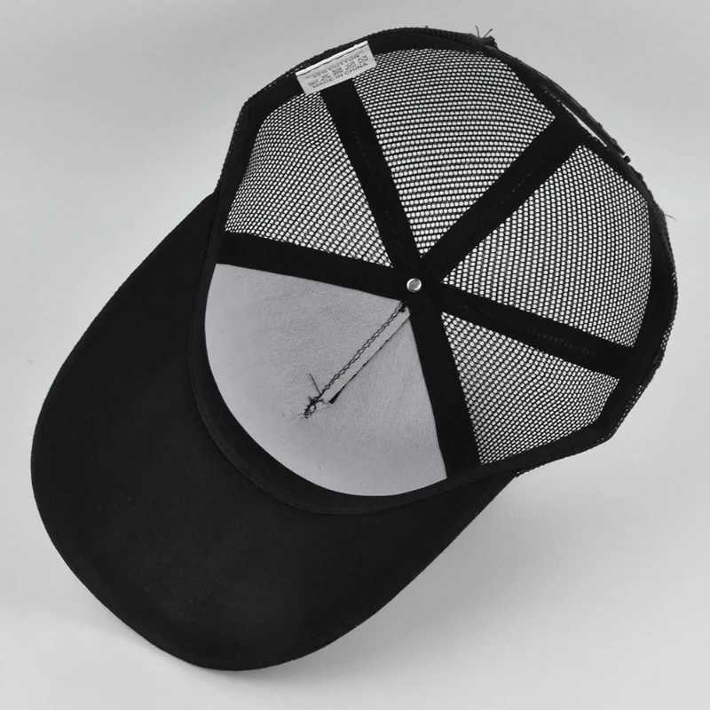 Custi Hard Top 5 Panels Mesh Baseball Cap For Men Wen Advertising Cap Breathable Sun Hat Solid Color Visor Gorra X250704