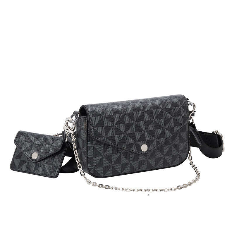 Lanjia Lacel Urwebin New Bags Niche Design Women S Printed Plaid Chain Square Spring Summer Versatile Two Piece Set Small Single Shoulder Crossbody Ba
