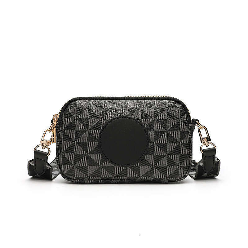 New bags Camera Spring Summer Printed Small Square Casual Versatile Wide Strap Crossbody Bag Fashion Single Shoulder