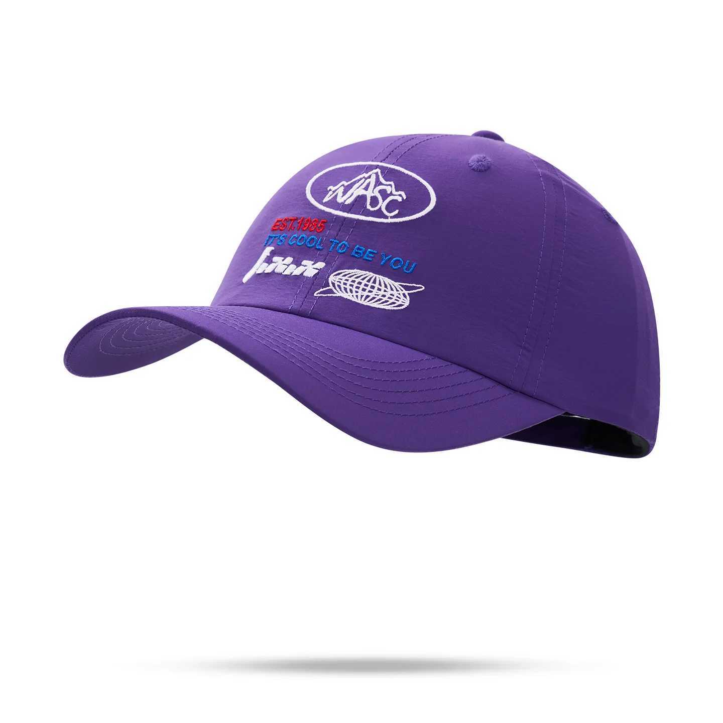 New Unisex Quick Drying Letter Embroidery Baseball Hats Sunshade Color Block Breathable Outdoor Peaked Caps X250704
