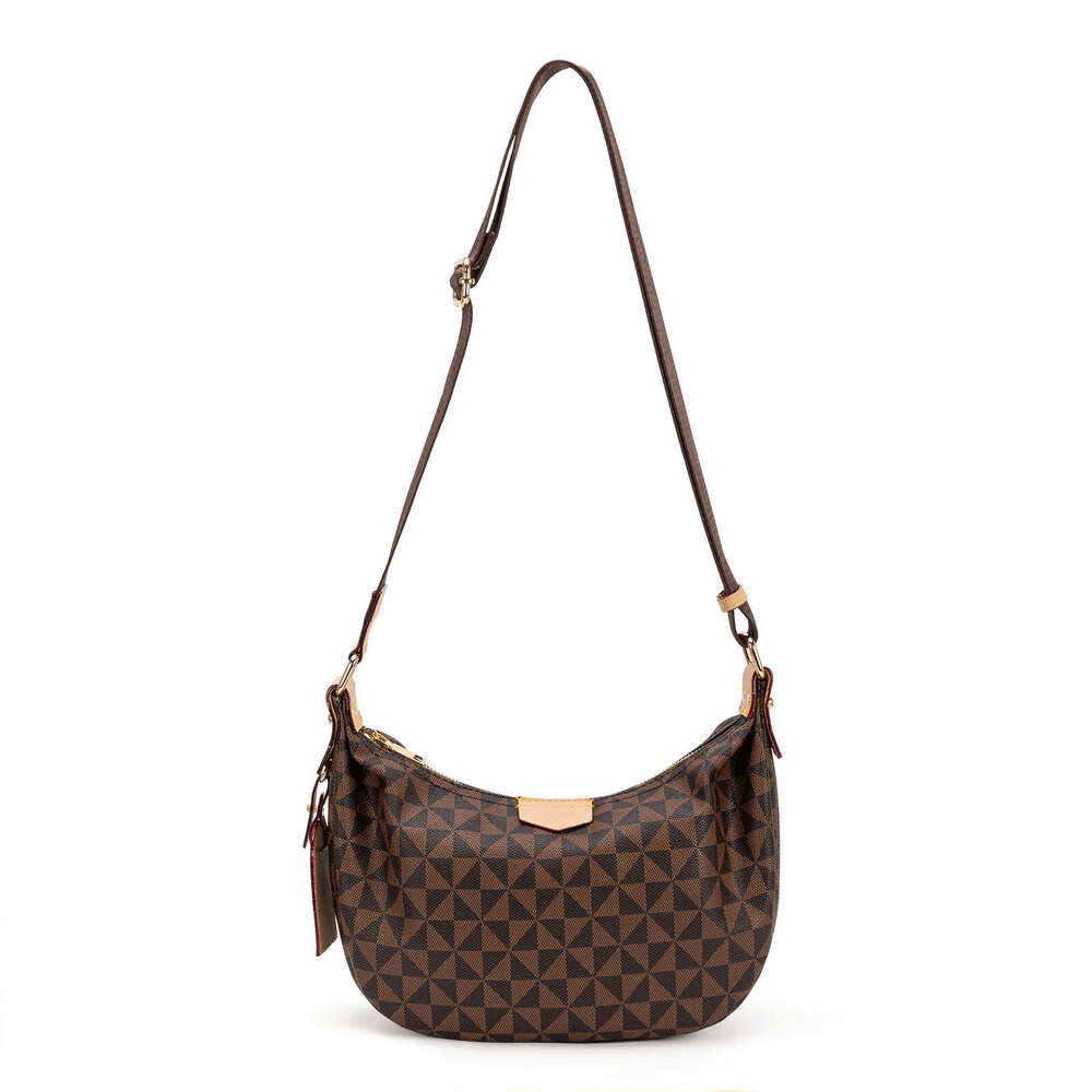 Lanjia Lacel Urwebin New Bags Wide Strap High Quality Plaid Print Single Shoulder Underarm Dumpling Casual Versatile Large Capacity Crossbody Bag C