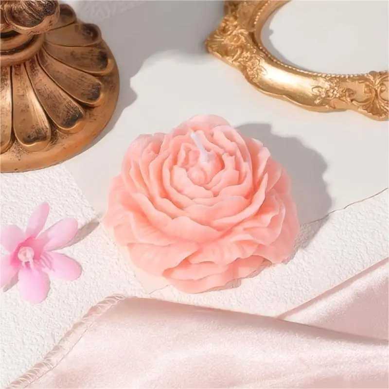 1 Pack Peony Scented Candle Floral Aromatherapy for Home Decor Holiday Weddings Parties Bedroom Restaurant Relaxation W250704
