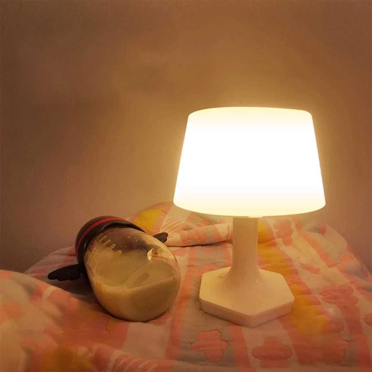 LED Eye Protection Table Lamp USB Rechargeable 2-color Switch Reading Lamp Bedroom Study Decoration Table Lamp Bedside LampXJ250703
