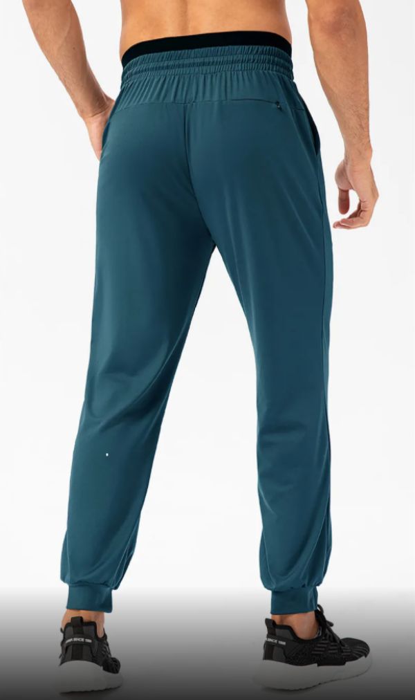 Men Jogger Long Pants Sport Yoga Outfit Quick Dry Drawstring Gym Pockets Sweatpants Trousers Men's Casual Elastic Waist fitness 21333