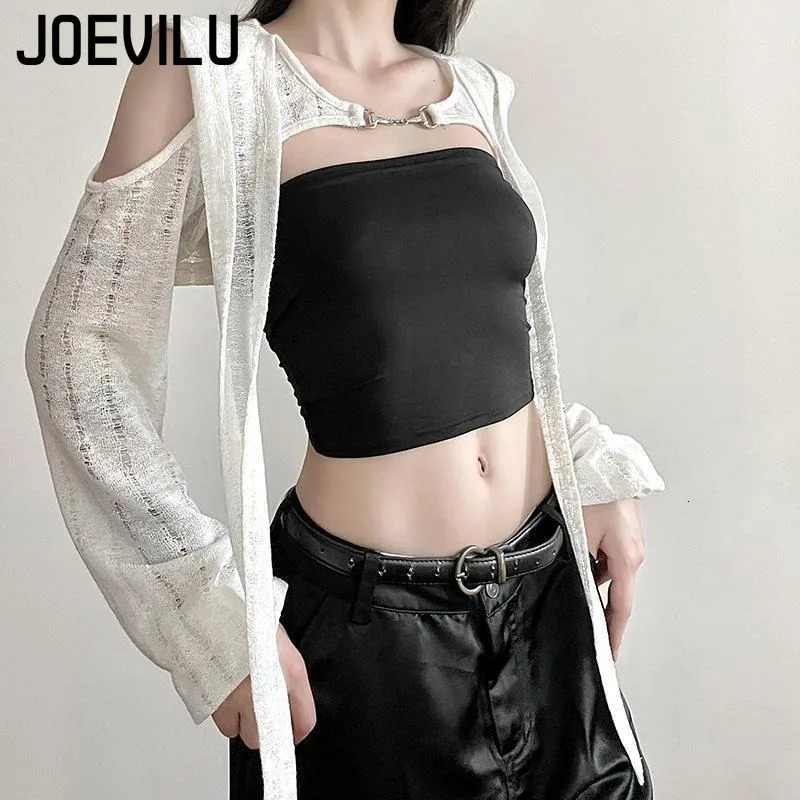 Womens Hollow Out Long Sleeve Hoodie Streetwear Oversized Pullover Y2K Fashion Loose Tops Hoodies Sweatshirts Clothing 250704