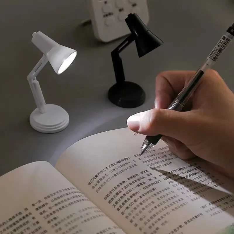 LED Mini Desk Lamp Foldable Magnetic Night Light Bedroom Study Reading Book Lamps With Clip Eye Protection Bedside LightsXJ250703
