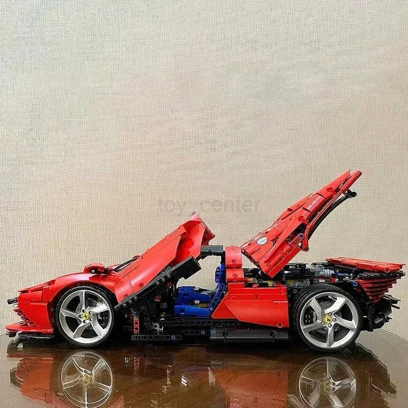 DISNEY 3778pcs Technical Machinery Building Blocks Super Sports Car Red SP3 Assembly Building Block Model Set Adult Boy Toy Gift W20250704