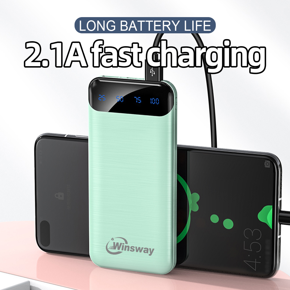 Winsway Power Bank 10000/20000mAh with Fast Charging Portable Battery Charger For iPhone 16 15 14 13 Pro Max