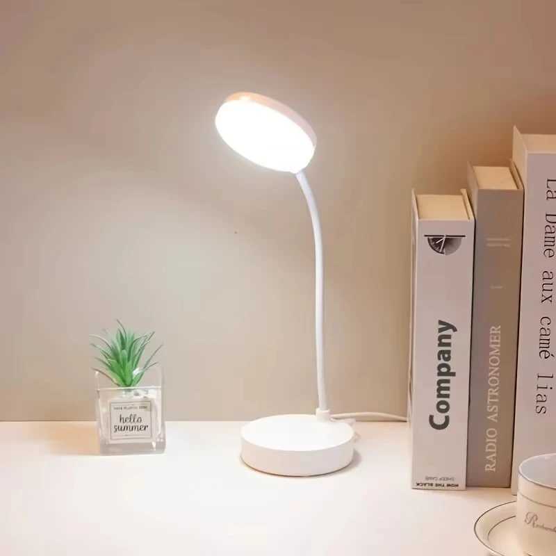 USB Rechargeable LED Desk Lamp Table Lamp Bed Reading Book Night Light Touch Control Eye Protection Light Foldable Work LampXJ250703