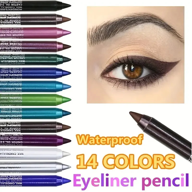 Silkworm Pearlescent Eyeshadow Pen Eyeliner Gel Pen Waterproof Eyebrow Pen High Gloss Color Eyeliner Pen 250704
