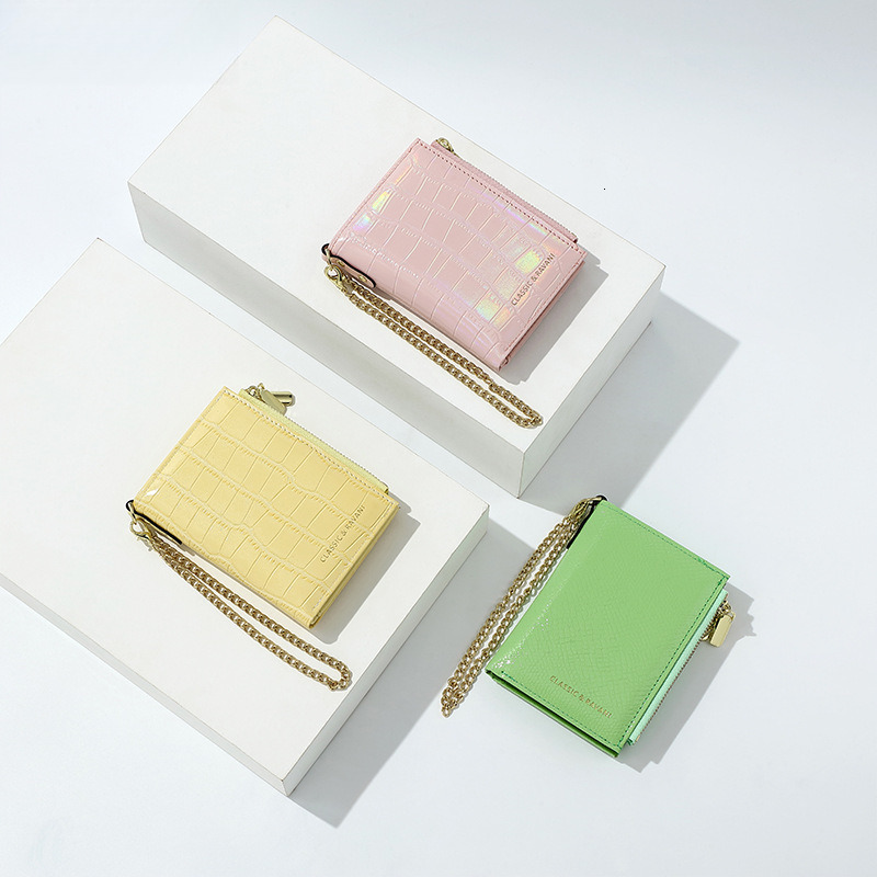 Free Shipping Designer Bag Women's Wallet Short Crocodile Pattern Card Holder Spring Women's High-end Wallet Zipper Coin Purse Wholesale