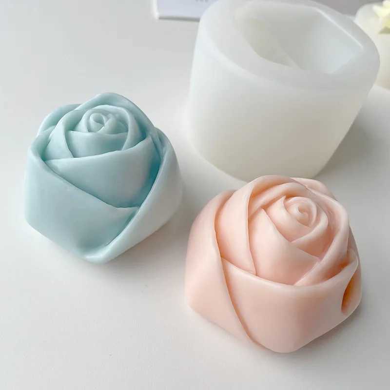 3D Candle Silicone Mold DIY Rose Flower Aromatherapy Candle Mold DIY Tools Silicone Molds for Candles W250704
