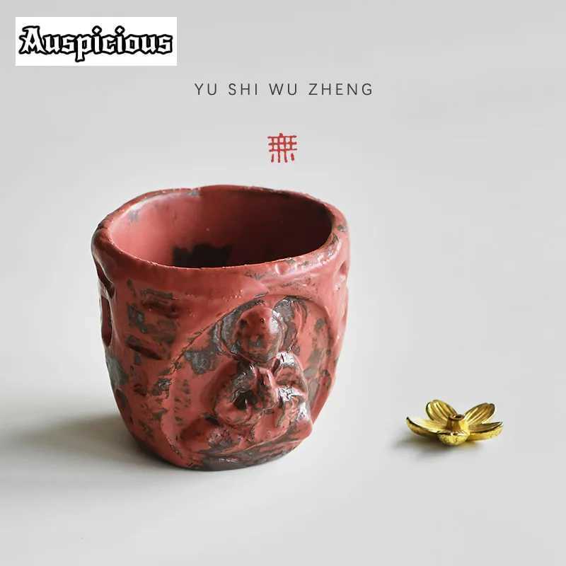 Handmade Buddha Rough Pottery Thread Incense Burners Creative Grottoes Aromatherapy Furnace Zen Incense Burner Holder Ornaments W250704