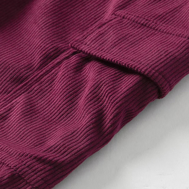 Summer Trendy Loose Straight Corduroy Shorts For Men Casual Solid Color Cargo Pants Fashion Patchwork Pockets Short 250704
