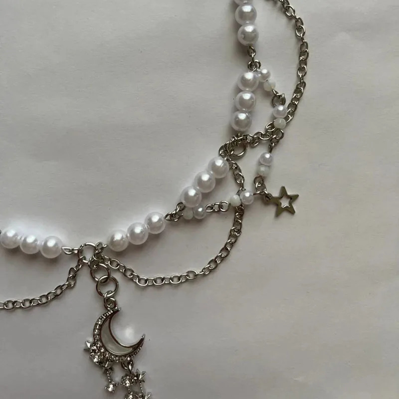 glistening moonlight necklace handmade beaded jewelry y2k fairycore gift 250701