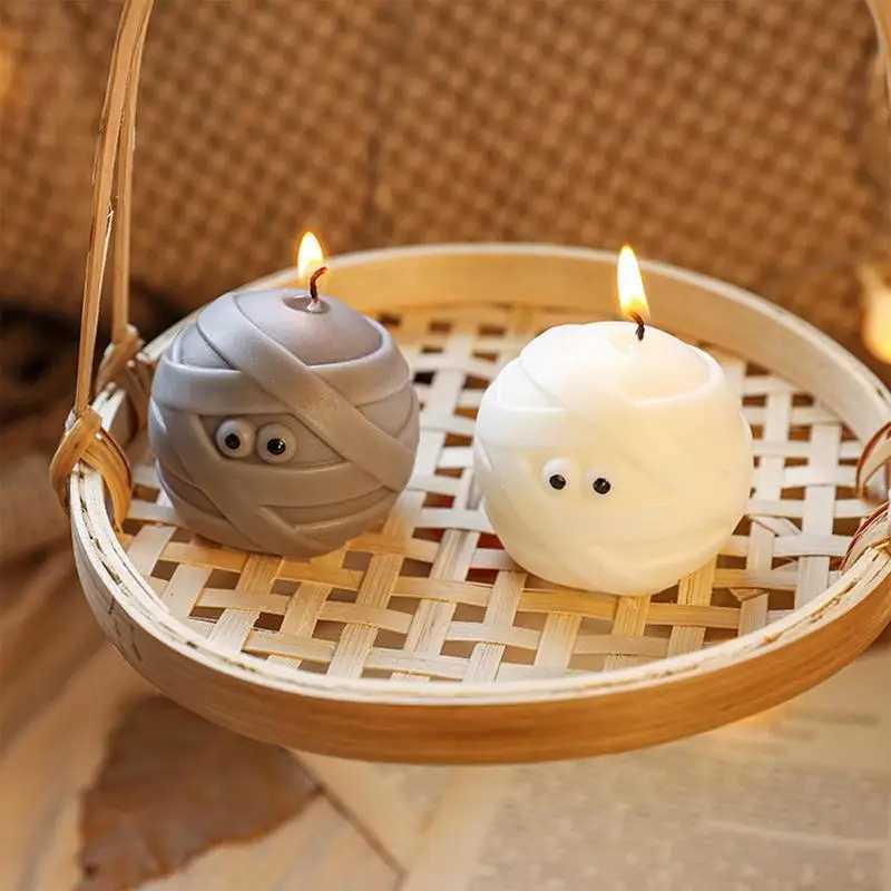 10pcs Halloween Decor Candles Fun Face Spooky Burning Candle Halloween Shaped Fun and Cute Candle Spooky Goth Candles W250704