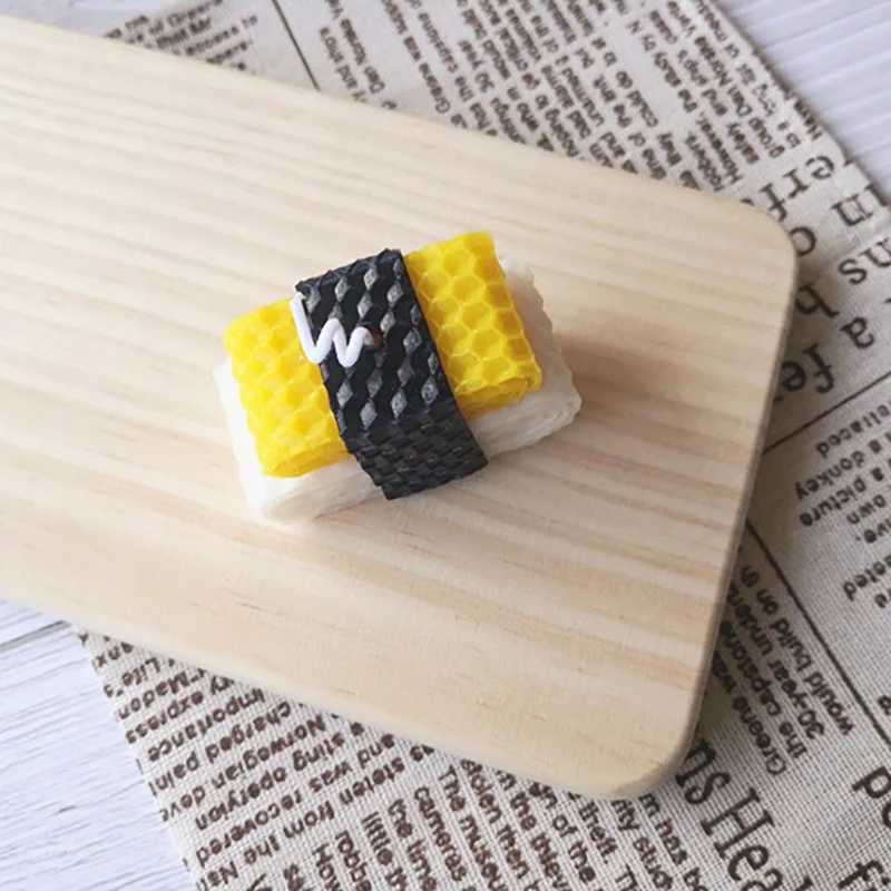 Creative Sushi Aromatherapy Candle Rice Ball Mini Scented Candles Beeswax for Birthday Wedding Home Decoration Party Wedding Spa W250704