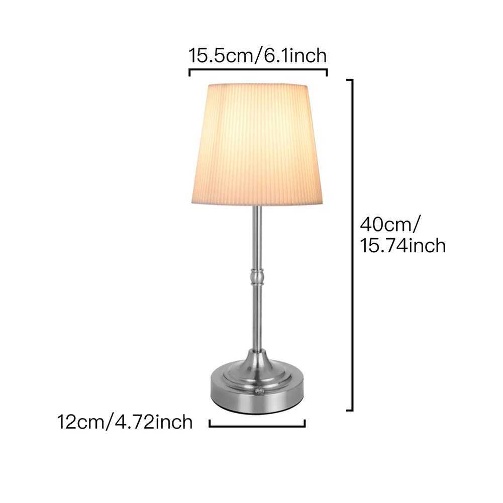 Metal Base Small Table Lamp 2200K Warm Light Cordless LED Metal Table Lamp USB Rechargeable 5200mAh Portable Cordless Table LampXJ250703