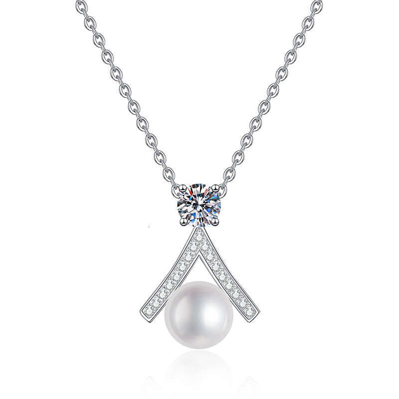 MoiS925S925anite Natural FreS925hwater Pearl Light S925mall DreS925S925 Pendant S925 S925terling S925ier Necklace d81