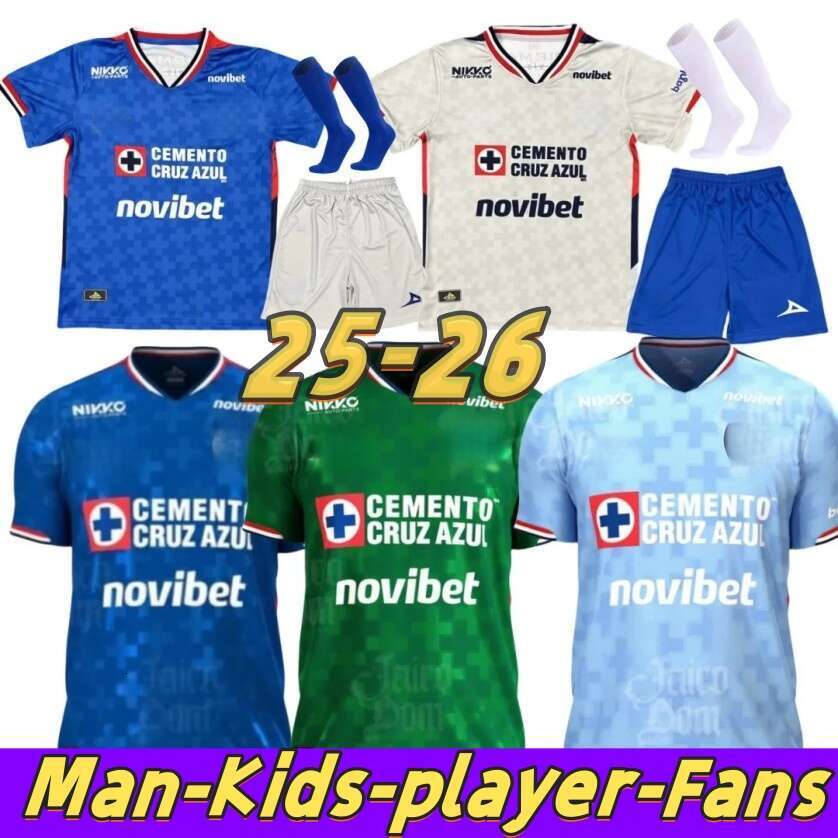 25 26 Cruz Azul soccer jerseys halloween special ANTUNA MOISES 2025 2026 GIMENEZ RODRIGUEZ camisetas ESCOBAR RIVERO TABO football shirt Men kids uniform size S-3XL