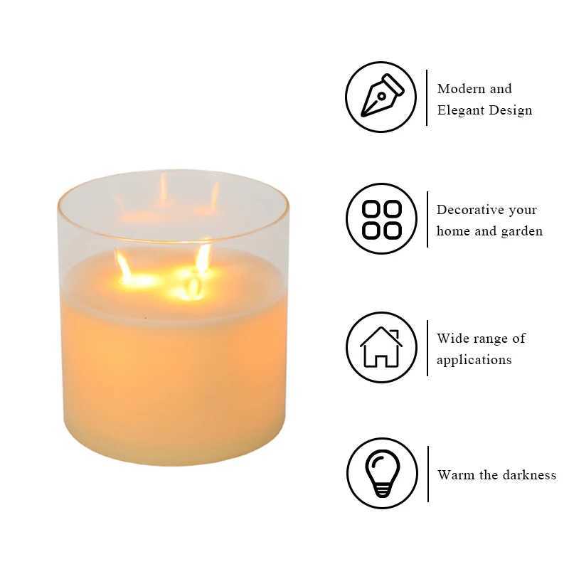 LED Candle Fake Flashing Tea Light Outdoor Garden Lamp Battery-powered Romantic Wedding Banquet Decoration Home Decoration W250704