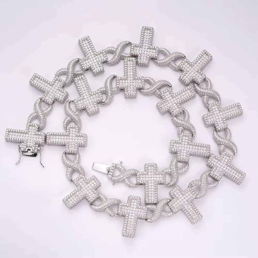 Wholesale Men Women Chain Necklace Dainty 925 Sterling Silver 18K Gold Plated Religious Cross Necklaces