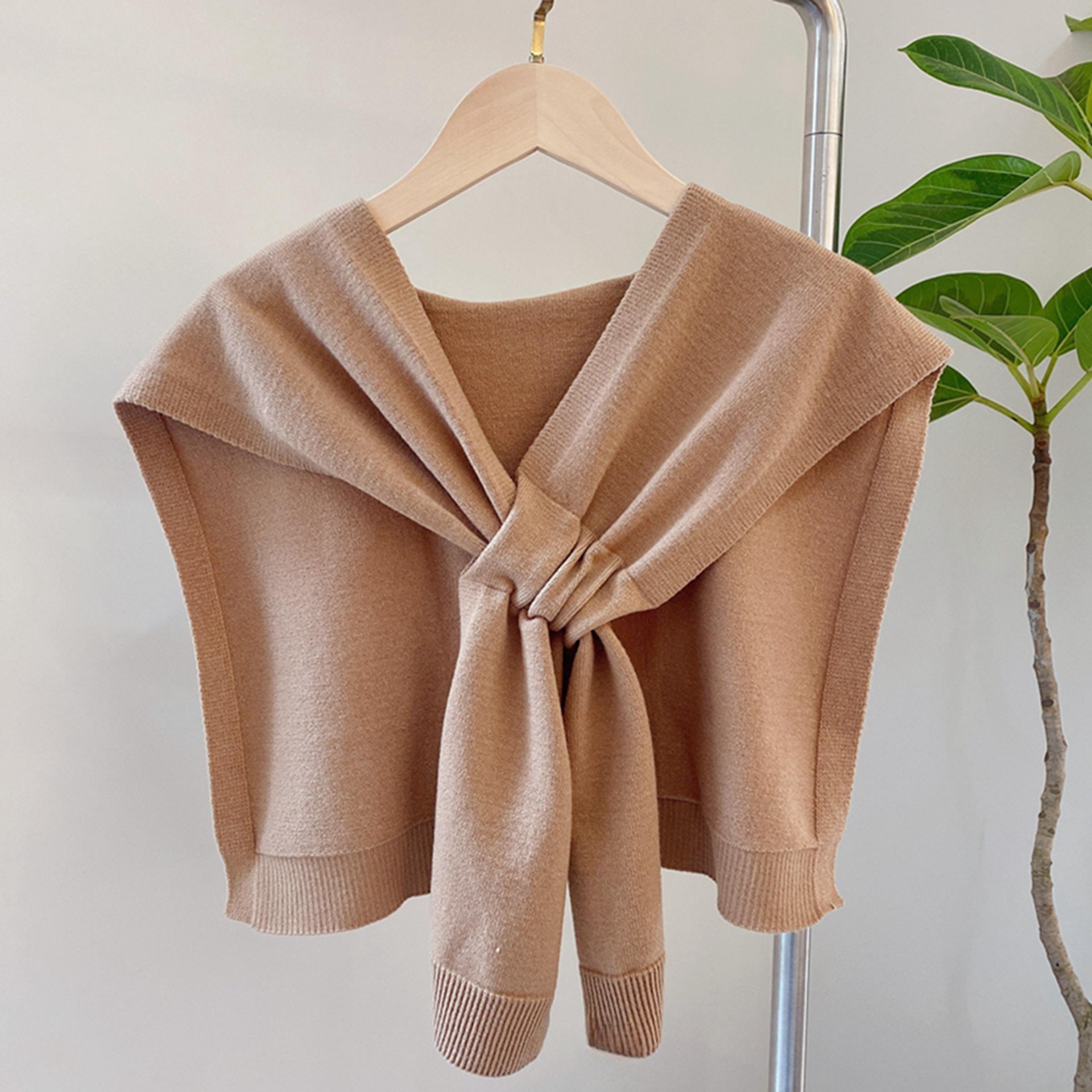 K1226 Summer shawl knitted air-conditioned room women's outer wear small shawl with skirt cardigan sunscreen scarf warm neck collar shoulder