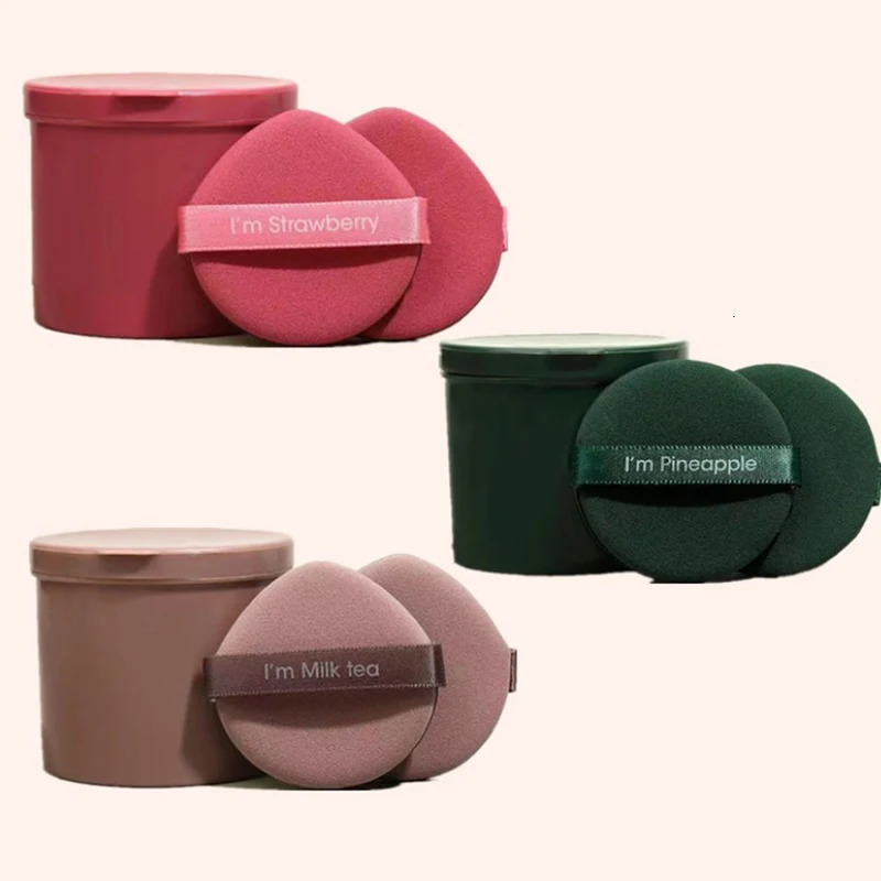 7Pcs/box Strawberry Cosmetic Puff Set Double Side Women Soft Makeup Sponge Beauty Make Up Powder Tools 250625