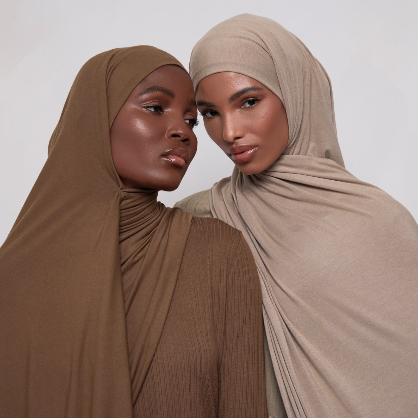 Premium Jersey Hijab Scarf Solid Muslim Long Scarves Turban Shawl Elastic Cotton Arab Headscarf Head Wraps Saudi Hijabs 250328