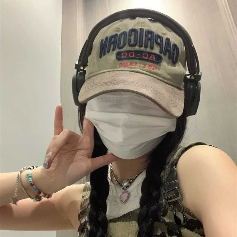 New Unisex Cap Washed Cotton AC-DC letter Embroidery Baseball Cap Outdoor Casual Classics Hats For Wen Men Cap X250704