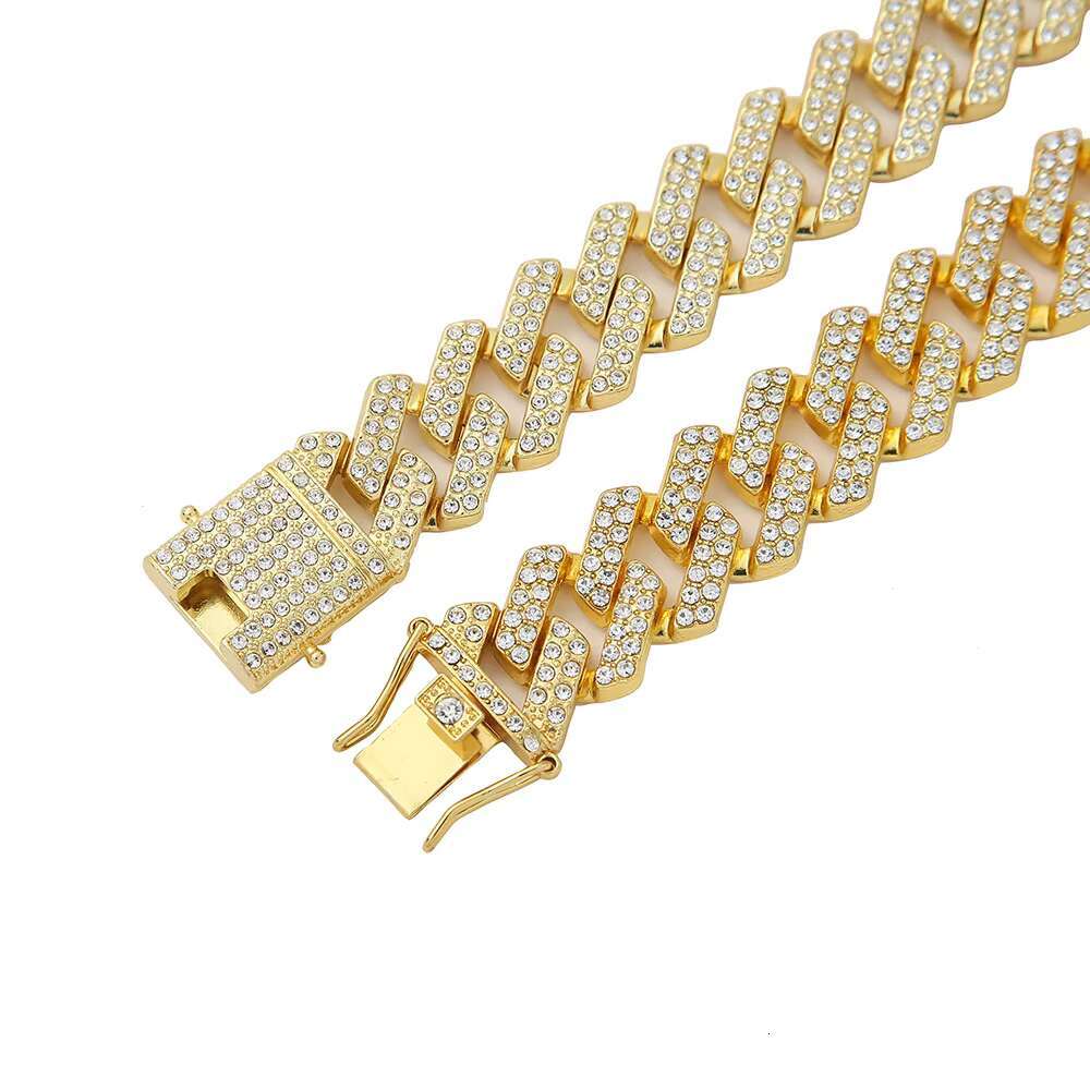 Mens Heavy Miami Cuban Link Chain Bracelet 20mm Gold Plated Hip Hop Jewelry Chain