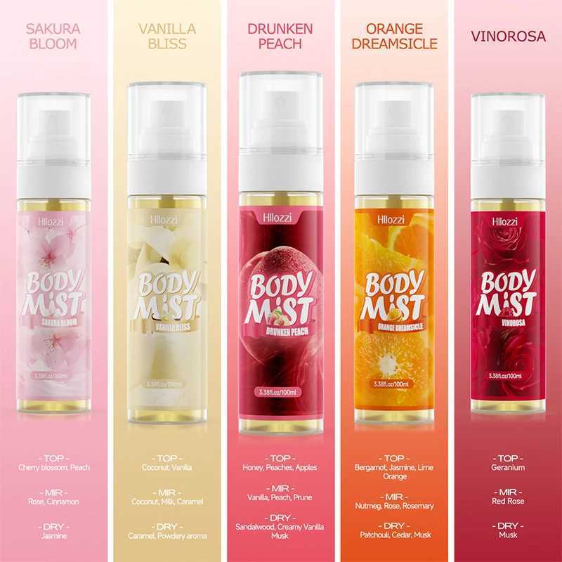 100ml Super Vanilla Body Mist Body Spray Different Scents Elegant Womens Perfume Long-lasting Fresh Floral Fruity Fragrant NewXJ250704