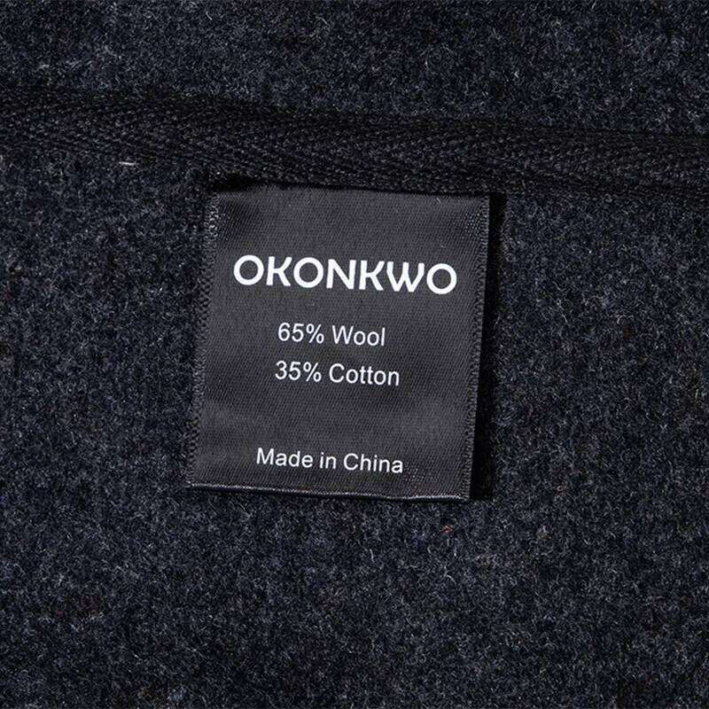 OKONKWO AMEKI British Coarse Flower Wool Vest Outdoor Travel Climbing Trekking Camp Tooling Thick V-Neck Warm Plush Waistcoat 250701
