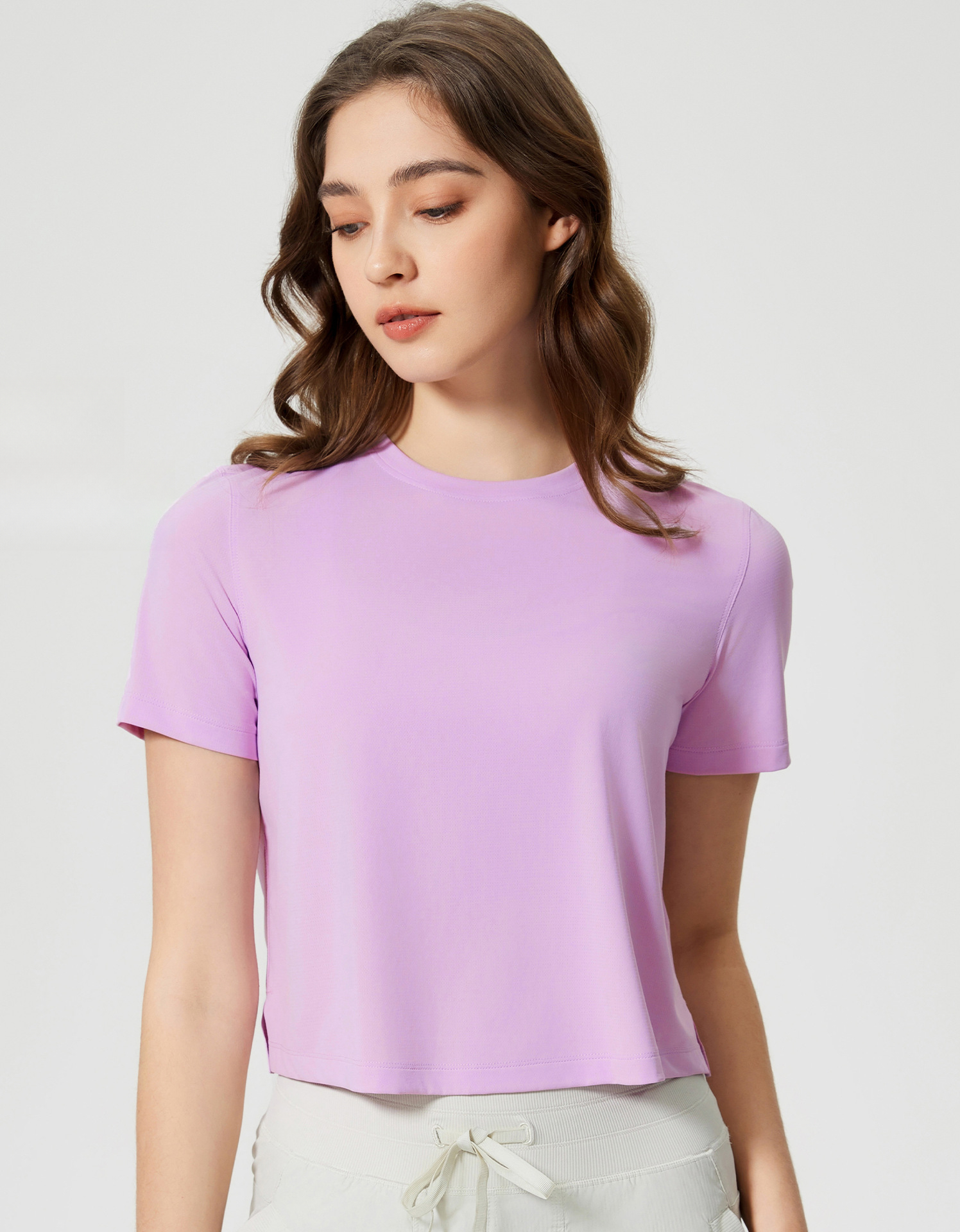 Women Short Sleeve Gym Top Quick Dry Running Sports Shirt Fitness Woman Athletic Tops Push Up Active Wear