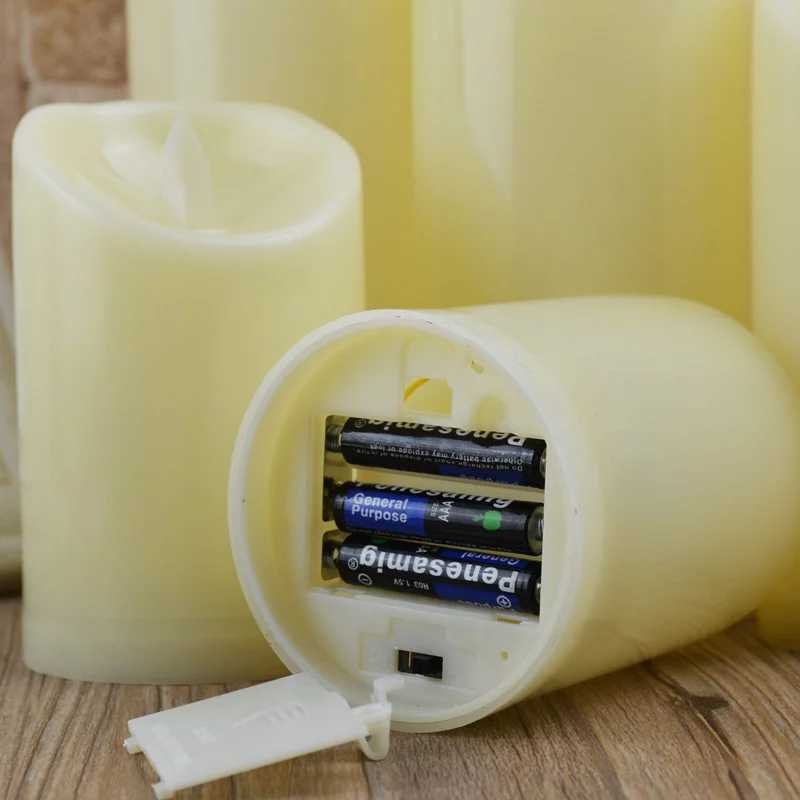 Flameless Flicker Tea Candle Battery Powered Electronic Candle LED Halloween Home Decoration W250704