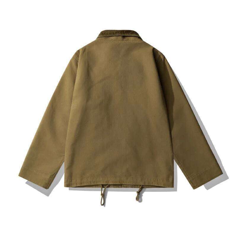Okonkwo-Navy N 1 Deck Jacket, Thin Stand Up Collar Coat, Outdoor Trekking Training, Fiess Sports, Camping Blazer, Workwear 250701