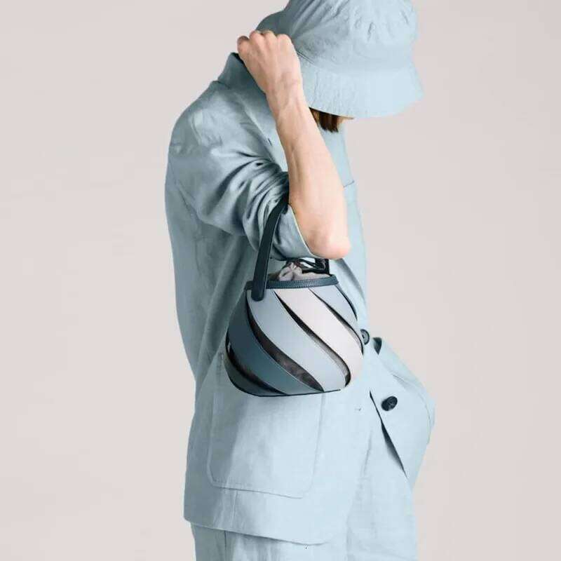 2025 Designer Handbag New Fashion Rainbow Design Geometric Hollow Out Bucket Tote Cylindrical Shoulder Crossbody Bag