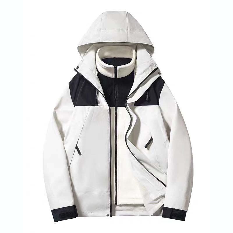 Stormtrooper jacket for men and women, autumn and winter youth, hiking with thick fleece, three in one hood, dynamic jacket, trendy