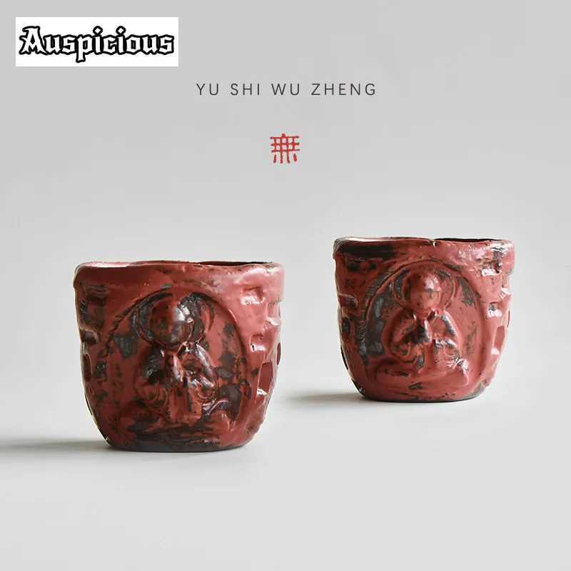Handmade Buddha Rough Pottery Thread Incense Burners Creative Grottoes Aromatherapy Furnace Zen Incense Burner Holder Ornaments W250704