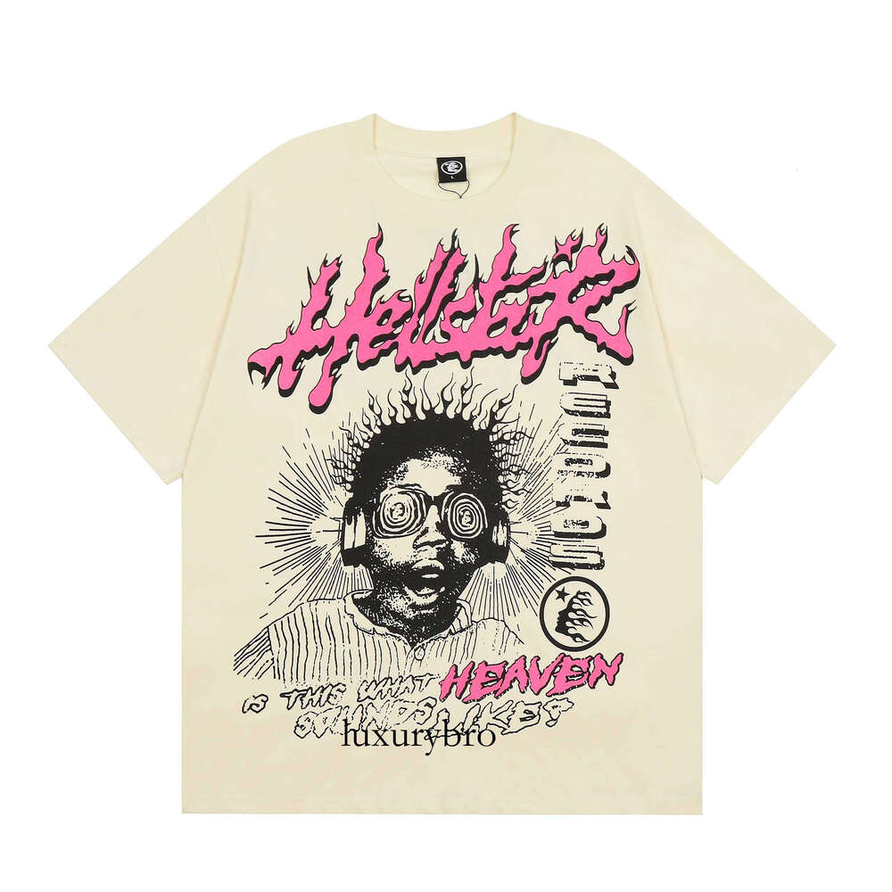 Designer Mens Hellness Star T Shirts High Quality Graphic T Shirt Mens Womens Short Sleeve Vintage Wash Hip Hop High Street Graphic Loose Couples 0D9
