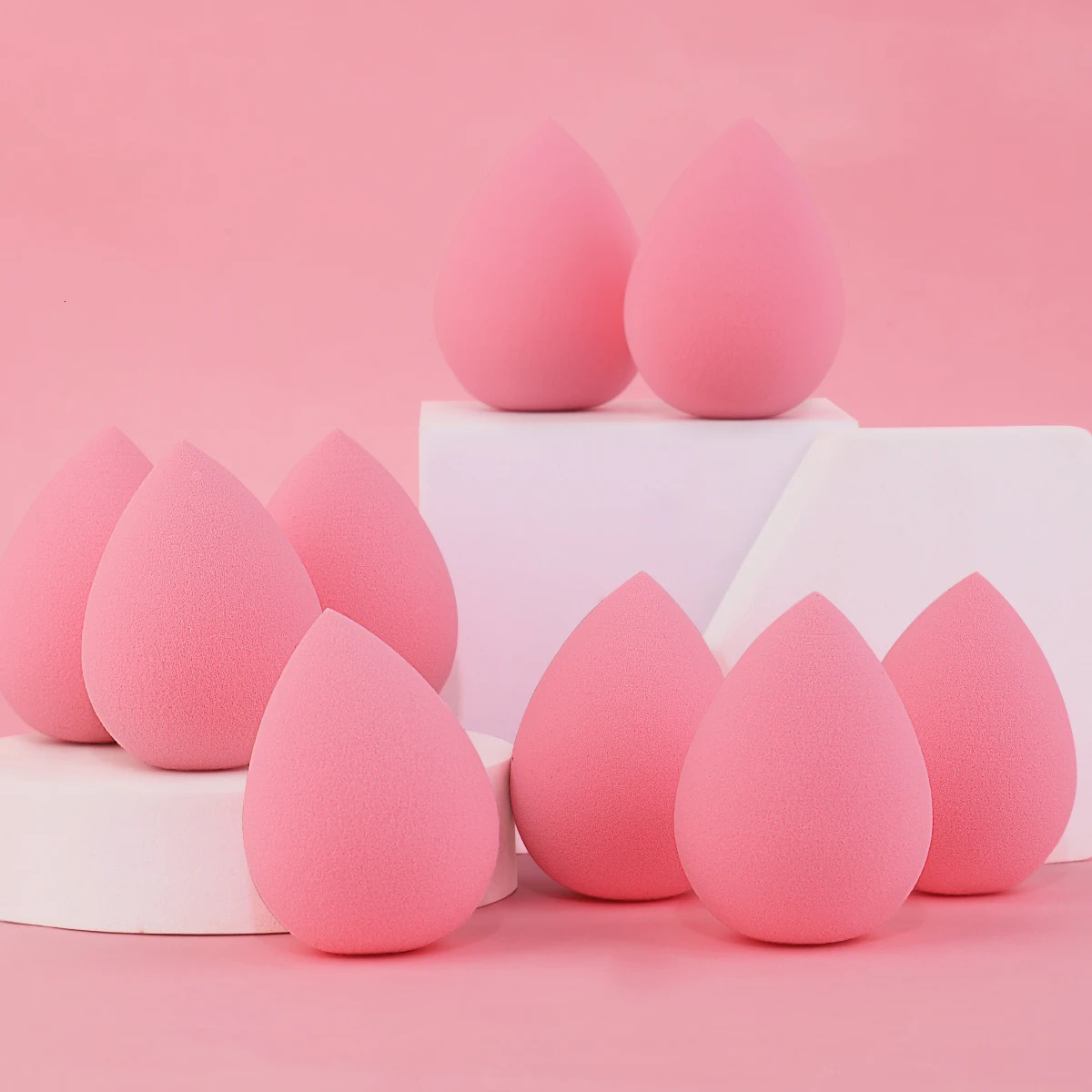 9pcs soft makeup sponge combination hydrophilic dry and wet suitable for foundation powder and other beauty eggs 250625