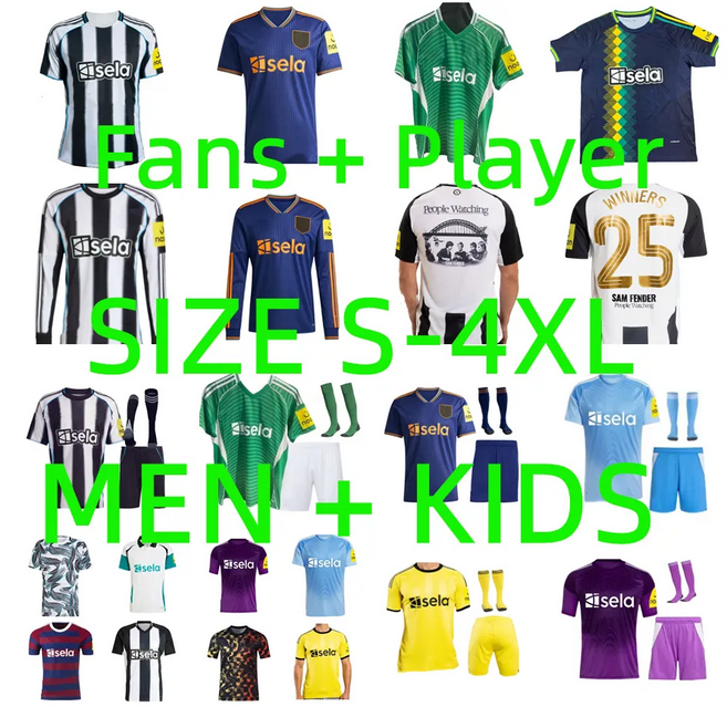 24 25 26 newcaslte united GORDON ISAK soccer jerseys 2025 2026 NUFC CUP FINAL Special Edition burn BRUNO G. TONALI Football Shirt Pre Match men Kids Kit Player version