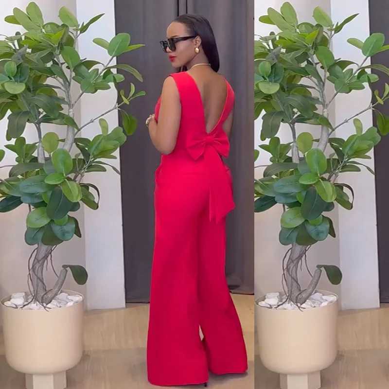 Two Piece Sets Women Pant Set Slveless V Neck Casual Pants Y2k Tops Wide Leg Long Pants High Waist Elegant Party Strtwear X250704