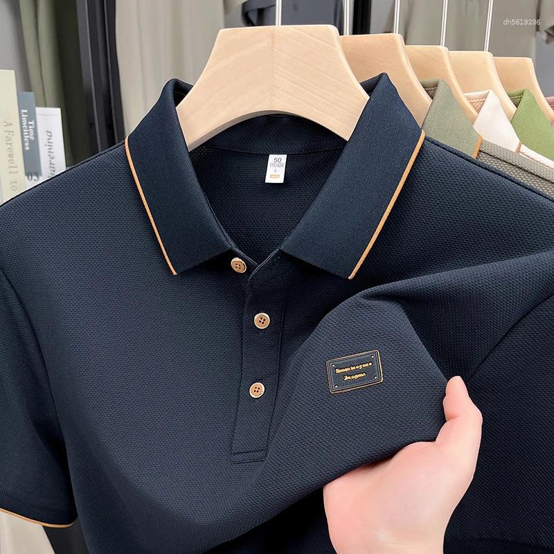 Designer Men's Polos High-end Quality Polo Shirt Lapel Letter Print T-shirt Breathable Short Sleeve Summer Korean Business Fashion Trend M-3XL